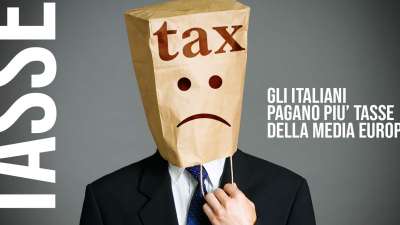 Gli italiani pagano più tasse della media europea.